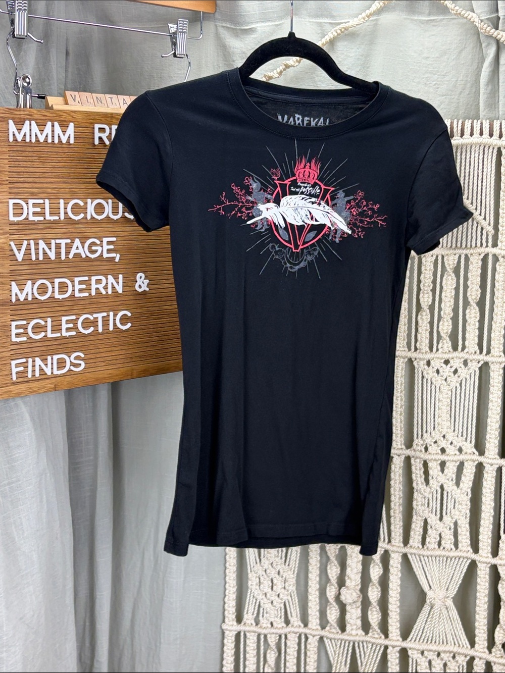 Cirque du Soleil Varekai Black Graphic Tee - White Logo